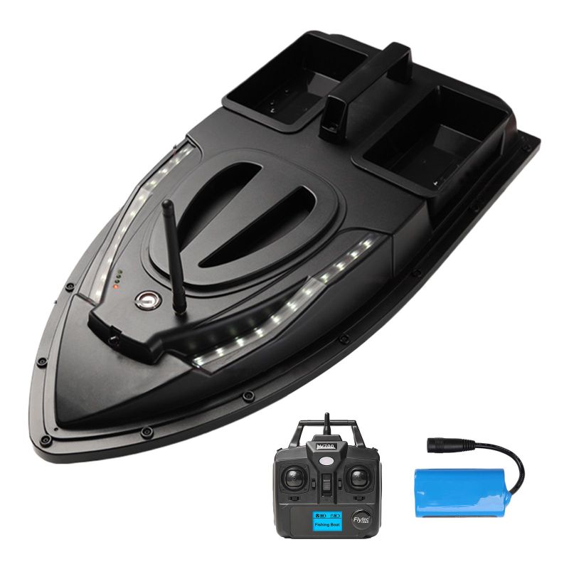 Photo 1 of Aousin Smart Remote Control Fishing Bait Boat Wireless Fishing Feeder Fish Finder Device 500m Remote, Double Bait Container,One click return-EU Plug
