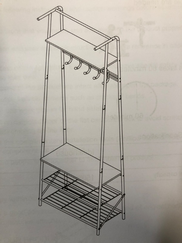 Photo 1 of Coat hook shoe rack