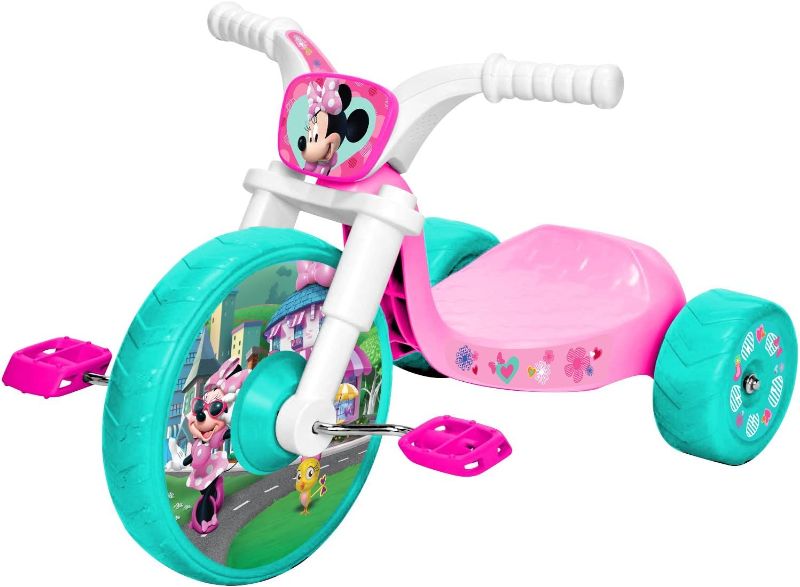 Photo 1 of Minnie Mouse 10" Fly Wheels Junior Cruiser Ride-on, Ages 2-4, Pink/White, 5.6 lbs., Model Number: 76090