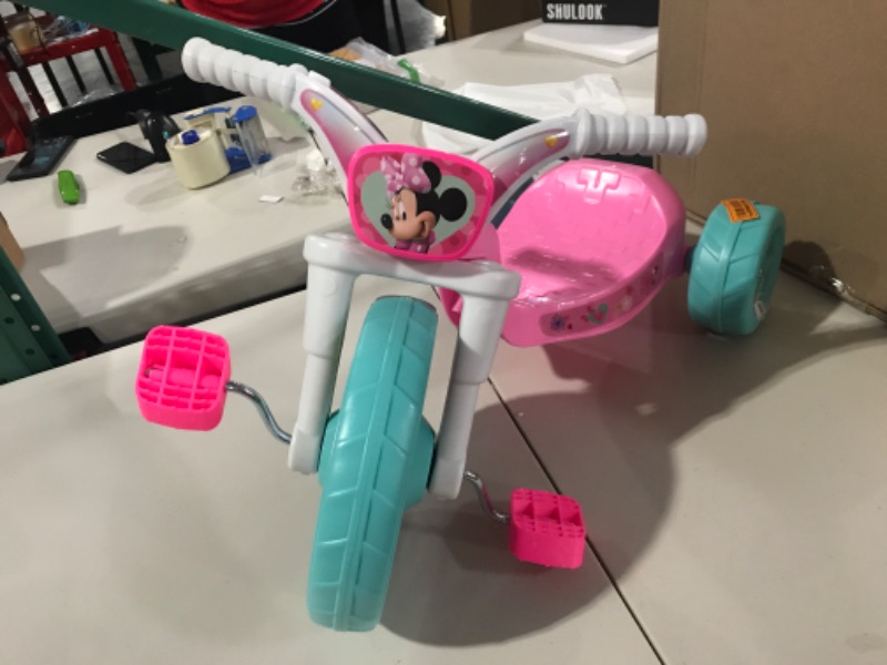 Photo 3 of Minnie Mouse 10" Fly Wheels Junior Cruiser Ride-on, Ages 2-4, Pink/White, 5.6 lbs., Model Number: 76090