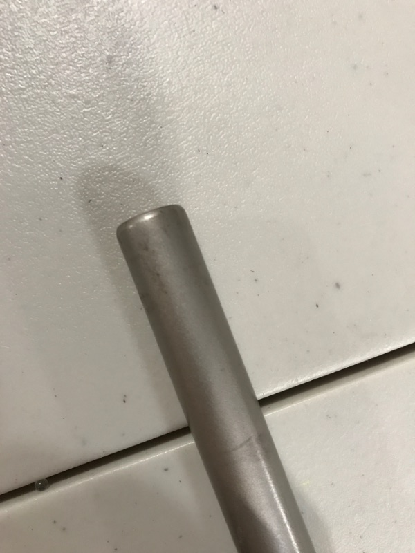 Photo 1 of Amazon Basics Room Darkening Blackout Curtain Rod - 48" to 88", Nickel Nickel 48" to 88" 5/8-Inch Rod