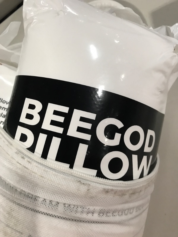 Photo 2 of Beegod Pillows for Sleeping, Bed Pillows [Set of 2, 16 x 24 in] Hotel Quality Pillow Comfortable Relief for Back, Stomach, Side Sleepers, White