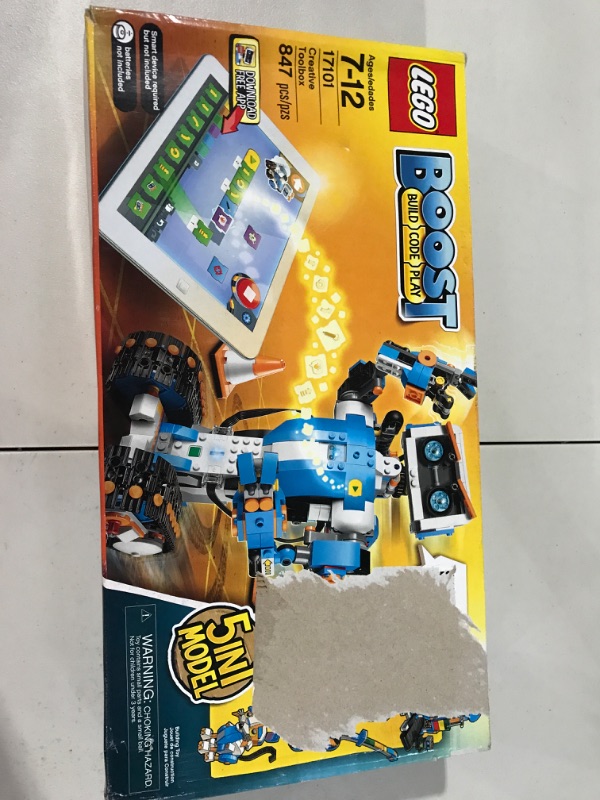 Photo 2 of LEGO Boost Creative Toolbox 17101 Fun Robot Building Set and Educational Coding Kit for Kids, Award-Winning STEM Learning Toy (847 Pieces) Frustration-Free Packaging