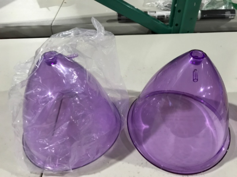 Photo 2 of SUERBEATY Vacuum Cupping Machine Accessories XXL 180ML Vacuum Suction Cups,Premium Butt Lifting Body Cupping Massage Tool 1 Pair 1 Pair of 180ML purple suction cups