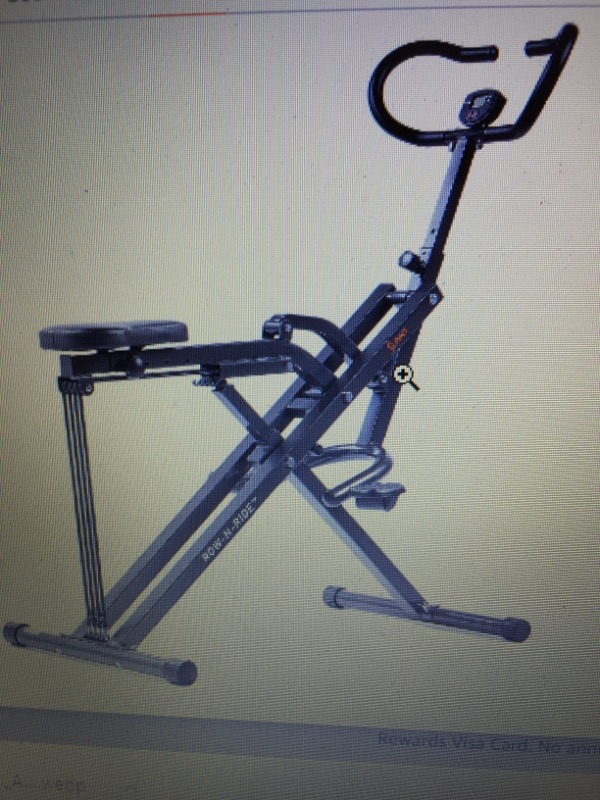 Photo 1 of **SEE CLERK NOTES**
Sunny Health & Fitness Row-N-Ride™ Plus Assisted Squat Machine