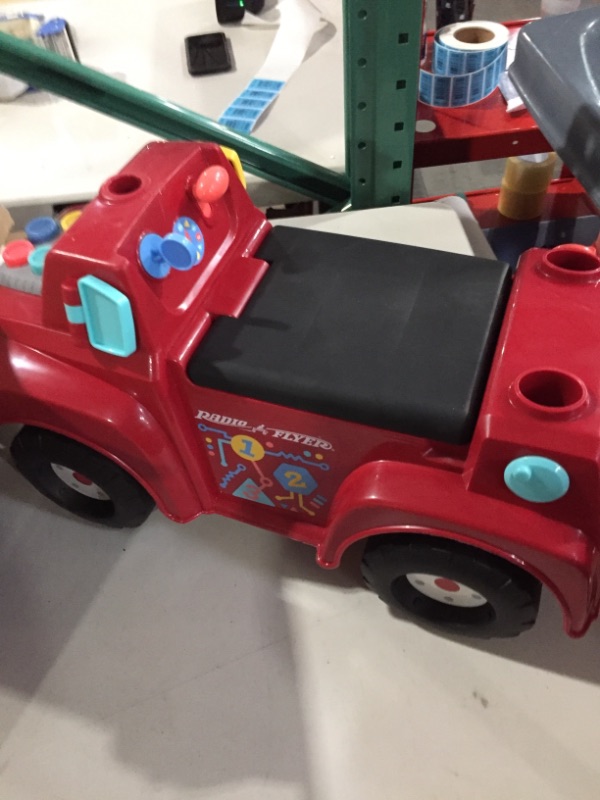 Photo 2 of Radio Flyer Tinker Truck With Lights & Sounds, Toddler Ride On Toy, For Ages 1-3, Red