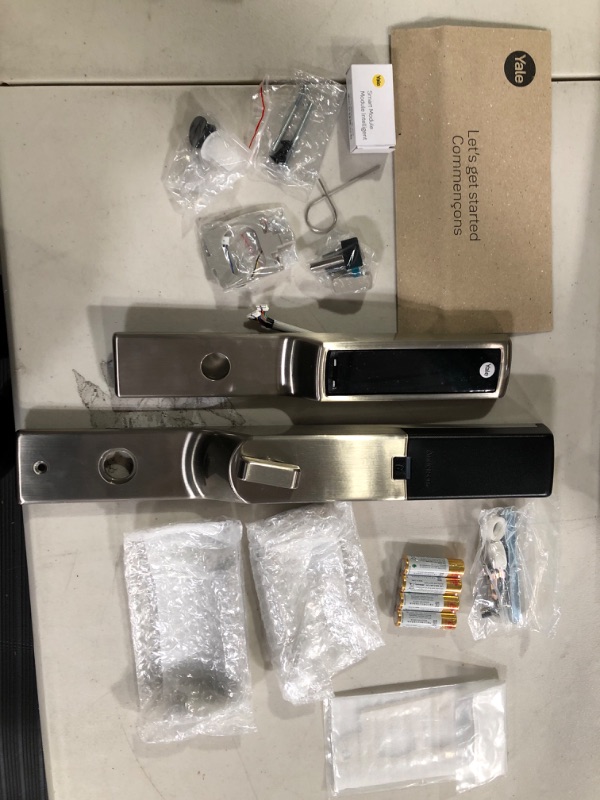 Photo 1 of Yale Assure Lock for Andersen Patio Doors, Z-Wave Plus, Works with Ring Alarm, Samsung SmartThings, Wink and More (Hub required, sold separately) - Satin Nickel Satin Nickel Z-Wave