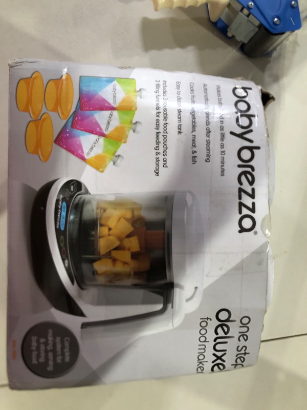 Photo 3 of Baby Brezza One Step Baby Food Maker Deluxe – Cooker and Blender in One to Steam and Puree Baby Food for Pouches - Make Organic Food for Infants and Toddlers - Set Includes 3 Pouches and 3 Funnels