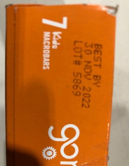 Photo 2 of GoMacro Kids MacroBar, Peanut Butter Cup, Organic Vegan Snack Bars, 7 ct, ( 8 pack)