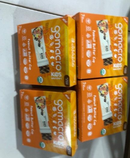 Photo 3 of GoMacro Kids MacroBar, Peanut Butter Cup, Organic Vegan Snack Bars, 7 ct, ( 8 pack)