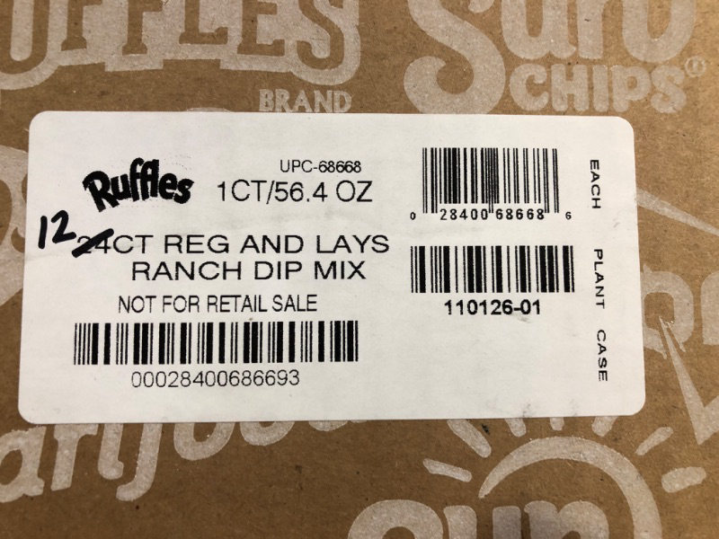 Photo 3 of 12ct Original Ruffles and Lay’s Ranch Dip *Expiration dates see photo 2*