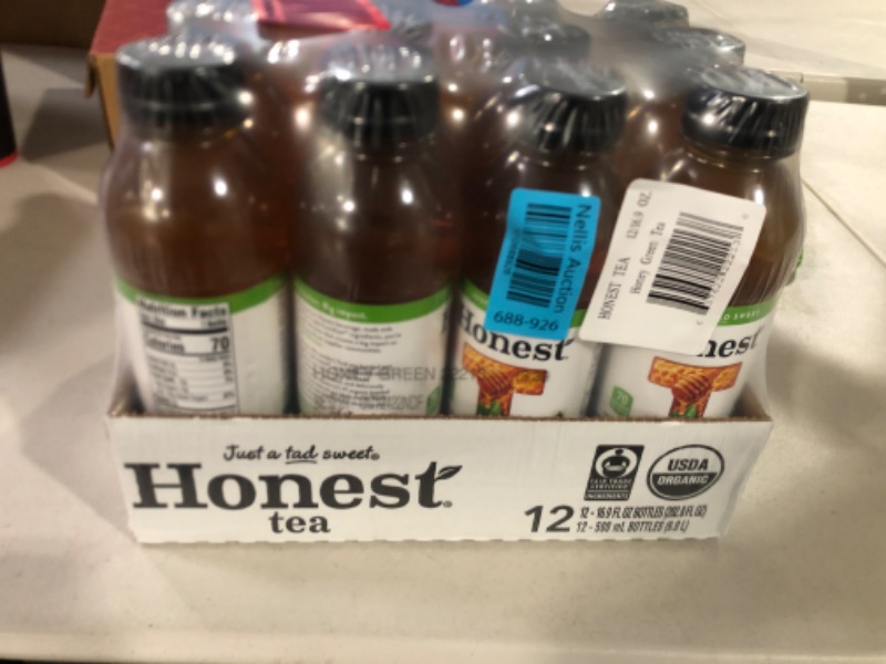 Photo 2 of Honest Tea Organic Fair Trade Honey Green Gluten Free, 16.9 Fl. Oz, 12 Pack 16.9 Fl Oz (Pack of 12)