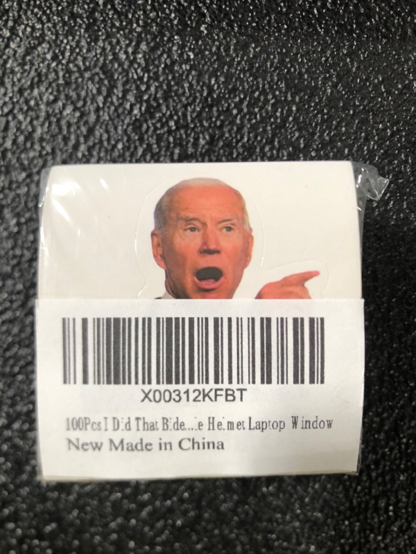Photo 2 of 100Pcs I Did That Bidens Stickers, I Did That Funny Bumper Sticker Pointed to Your Right Stickers for Car Motorcycle Helmet Laptop Window Green