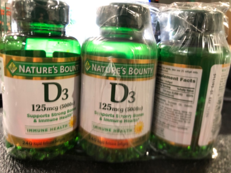 Photo 2 of Vitamin D3 Softgels 125 mcg, 5000 IU
3 pack