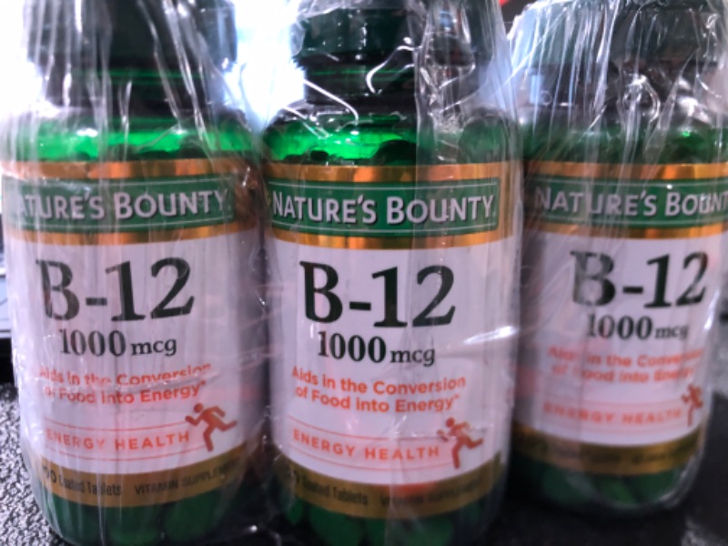 Photo 2 of Nature's Bounty Vitamin B12, Supports Energy Metabolism, Tablets, 1000mcg, 200 Ct Unflavored