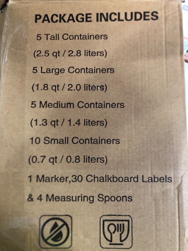 Photo 3 of Airtight Food Storage Containers 25-Piece Set, Kitchen & Pantry Organization, BPA Free Plastic Storage Containers with Lids.