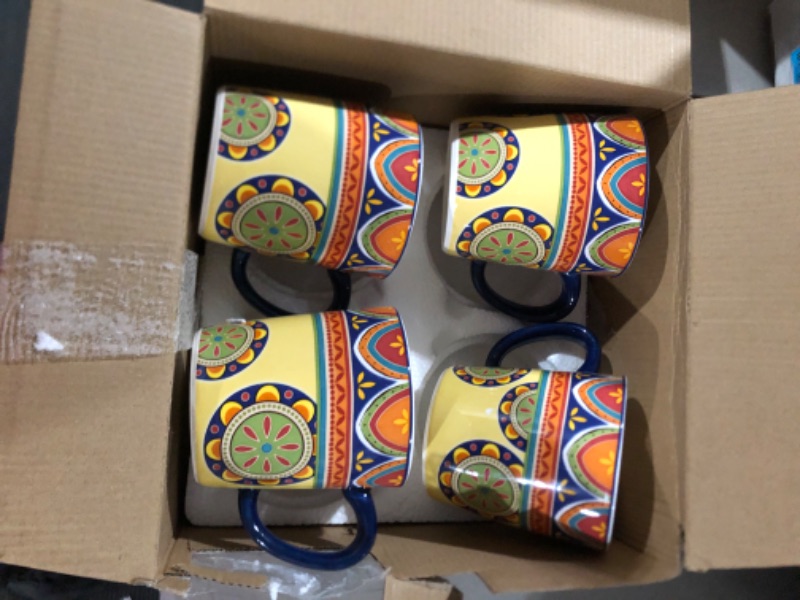 Photo 2 of Bico Tunisian Ceramic Mugs, Set of 4, for Coffee, Tea, Drinks, Microwave & Dishwasher Safe
10.67 x 10.51 x 5.79 inches
