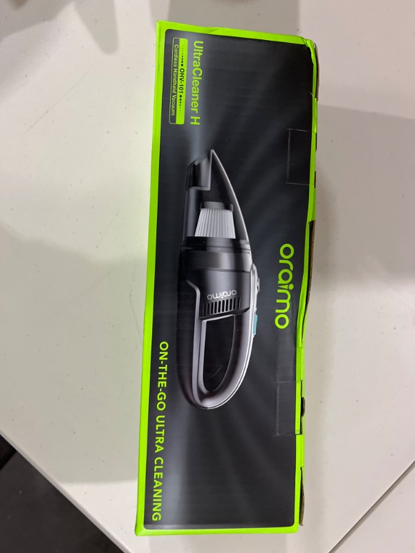 Photo 2 of Oraimo Handheld Vacuum, Ultra Lightweight Hand Held Vacuuming Cordless, Hand Vacuum Cordless Rechargeable, 3.5H Fast-Charge for Home Kitchen Car Corner Upholstery Pet Hair Dust Gravel Crumbs Cleaning Gray