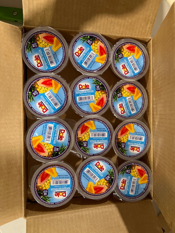 Photo 2 of Dole Fruit Bowls Mixed Fruit in 100% Juice, Gluten Free Healthy Snack, 4 Oz, 36 Total Cups