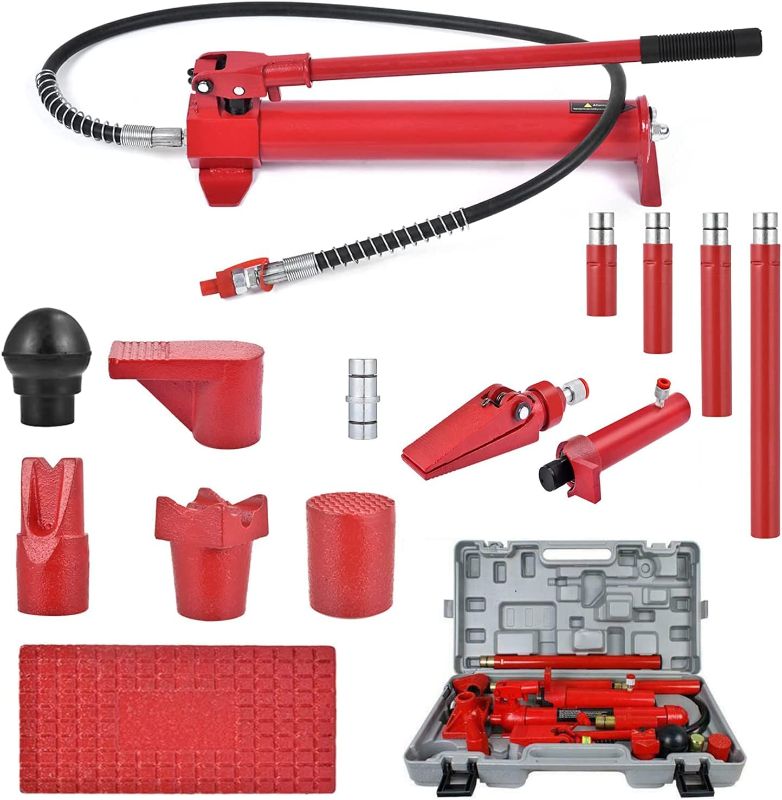 Photo 1 of 10 Ton Porta Power Kit, 10 Ton Porta Power Hydraulic Jack red
