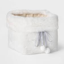 Photo 1 of 4 pack of Faux Fur Basket - Threshold™ 