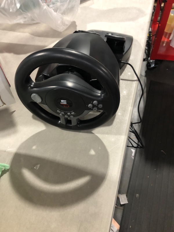 Photo 1 of Superdrive - Racing Steering Wheel Driving Wheel SV200 with pedals and shift paddles for Nintendo Switch - PS4 - Xbox One - PC