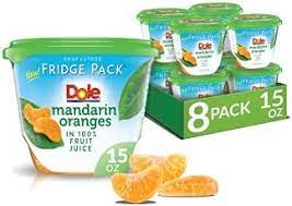 Photo 1 of [EXPIRED] Dole Fridge Pack Mandarin Oranges in 100% Fruit Juice, Rich in Vitamin C, Gluten Free Healthy Snack, 15 Oz, 8 Count