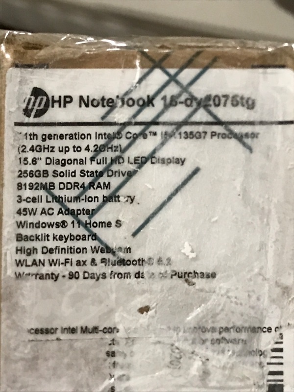 Photo 8 of **SEE CLERK NOTES**
HP 15 Laptop, 11th Gen Intel Core i5-1135G7 Processor, 8 GB RAM, 256 GB SSD Storage, 15.6” Full HD IPS Display, Windows 10 Home, HP Fast Charge, Lightweight Design (15-dy2021nr, 2020) 15.6 in