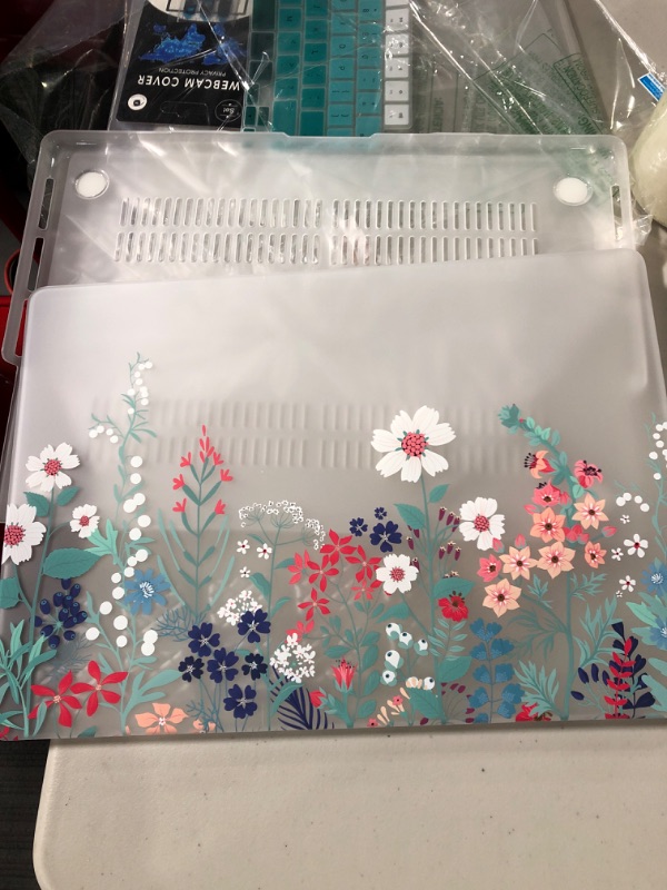 Photo 1 of CISSOOK Matte Frosted Wildflowers Hard Shell Case for MacBook Pro 16 Inch 2021 2022 Release Model A2485 M1 Pro M1 Max, Plastic Cover with Keyboard Cover for MacBook Pro 16.2" 2021-2022 with Touch ID 16inch-Wildflowers