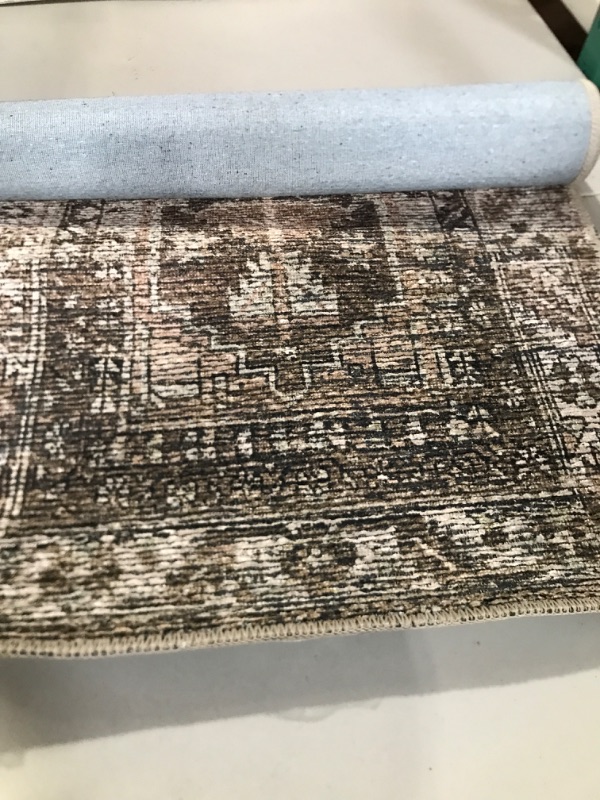 Photo 2 of Amber Lewis x Loloi Billie Collection BIL-03 Clay / Sage, Traditional 2'-0" x 5'-0" Accent Rug Clay / Sage 2' x 5'