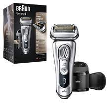 Photo 1 of [PARTS] Braun Electric Razor for Men, Waterproof Foil Shaver, Series 9 9390cc, Wet & Dry Shave, With Pop-Up Beard Trimmer for Grooming, Cleaning & Charging SmartCare Center and Leather Travel Case, Silver
