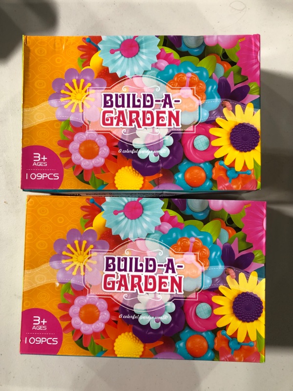 Photo 2 of [2 packs ] Flower Garden Building Toys Age 3-7 Year Old, Floral Arrangement Playse?109PCS?
