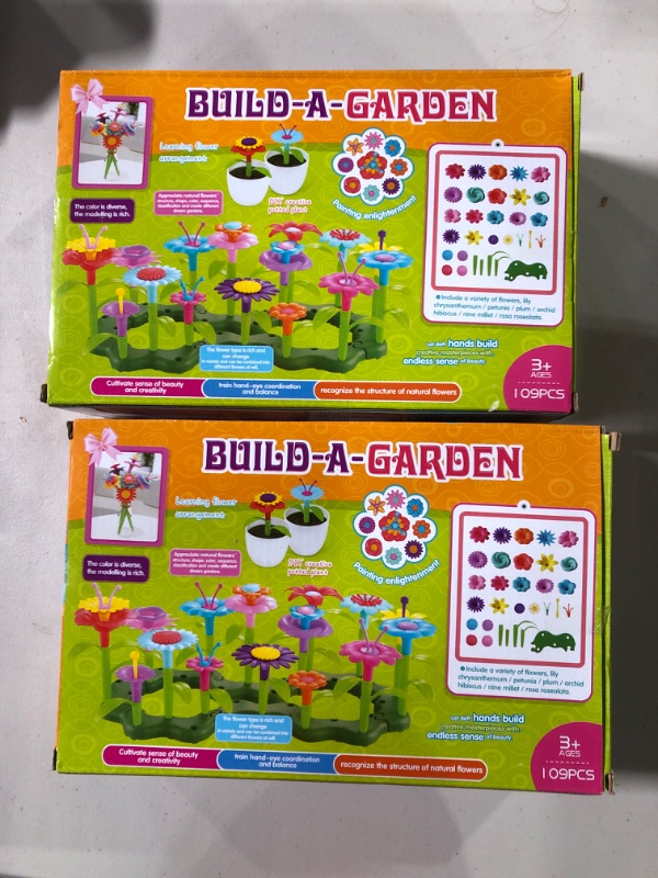 Photo 3 of [2 packs ] Flower Garden Building Toys Age 3-7 Year Old, Floral Arrangement Playse?109PCS?