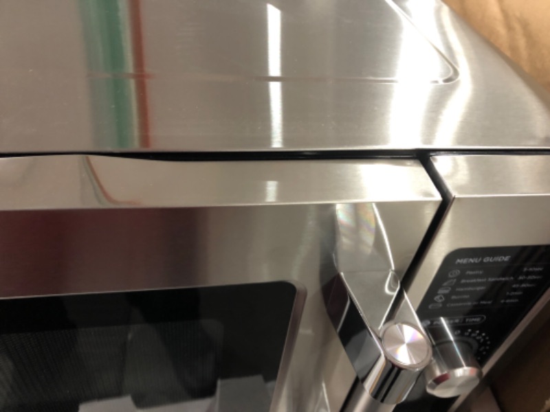 Photo 4 of Midea Equipment 1434N0A Stainless Steel Countertop Commercial Microwave Oven, 1400W
