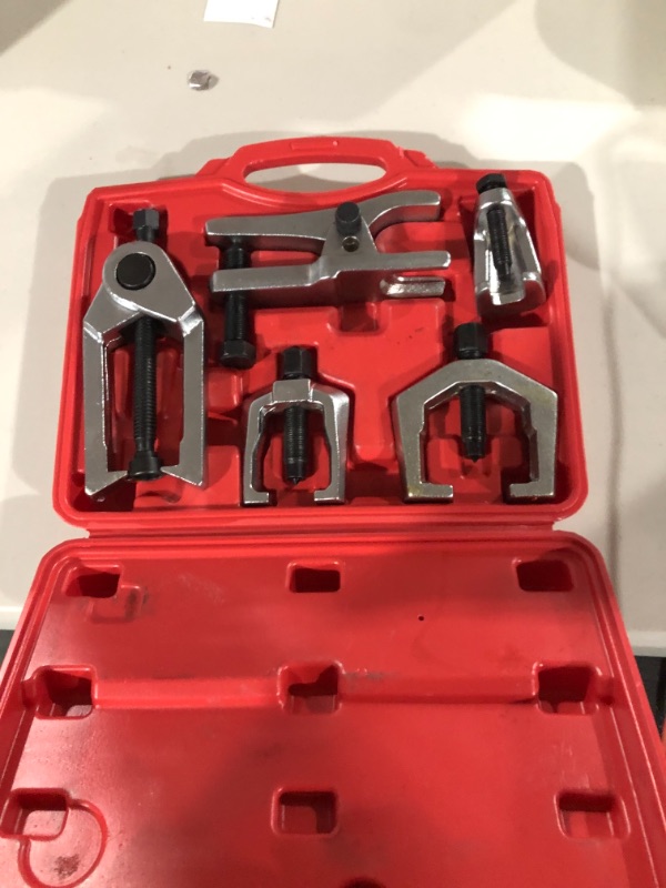 Photo 2 of DAYUAN 5pcs Professional Front End Service Tool Kit, Pitman Arm Puller, Ball Joint Separator Tie Rod Remover Tool