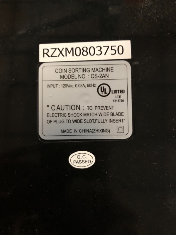 Photo 3 of Royal Sovereign Electric Coin Sorter, Patented Anti-Jam Technology, 1 Row of Coin Counting (QS-2AN)