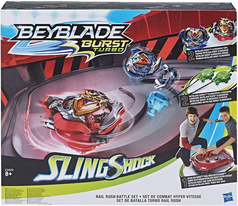 Photo 1 of Hasbro Beyblade Burst E3629EU4 Rail Rush Battle Set Playset