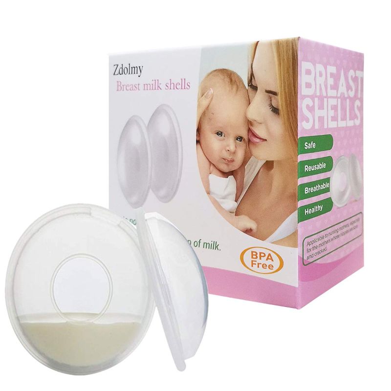 Photo 2 of Breast Shells, Milk Saver, Nursing Cups, Nursing Moms to Ease Nipple Pain, BPA-Free and Reusable, Collect Breast Milk Leak