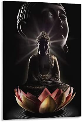 Photo 1 of Canvas Print Wall Art Buddha Art Oil Painting Prints Canvas Wall Art Modern Contemporary Abstract Artwork Ideal Home Decor for Kitchen Kids Bedroom Living Room for Living Room Bedroom Kitchen Home Decor ations Wall Decor Frame 08x12inch(20x30cm)