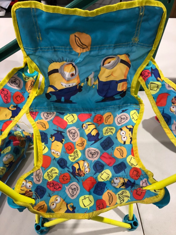 Photo 2 of See notes. Minions 2 Foldable Camp Chair Fold N Go Chair for Kids Ages 3+