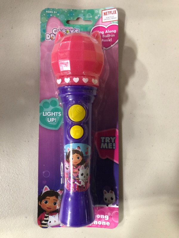 Photo 2 of Gabby's Dollhouse Sing-Along Mic with Built-In Music from the NETFLIX Series.