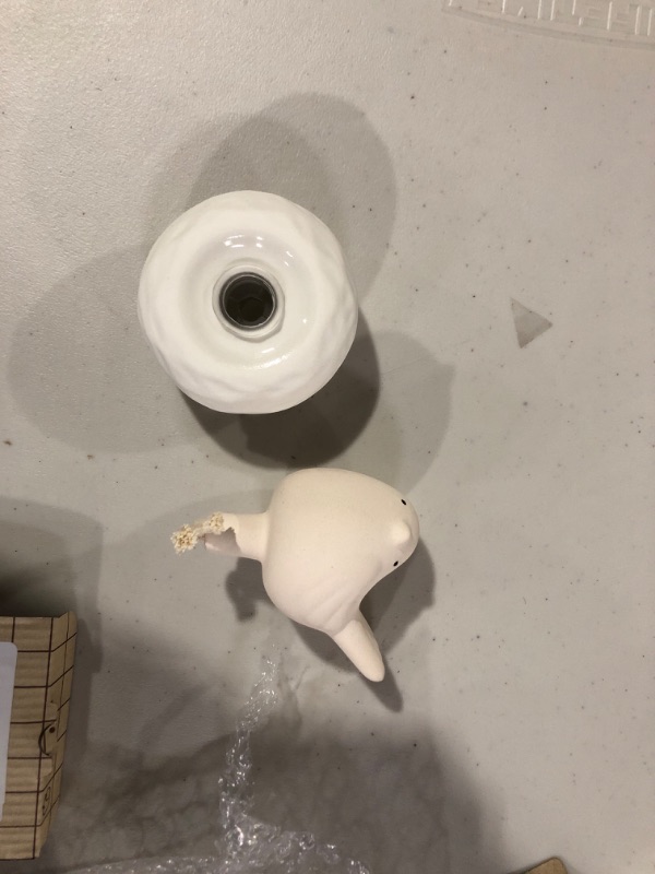 Photo 1 of Lively Breeze Little Bird Nest, Non-Electric Ceramic Diffusers for Essential Oils and Aromatherapy Fragrance, White Ceramic Diffusers in Car or Bathroom and Desk Office Decor, White Vase