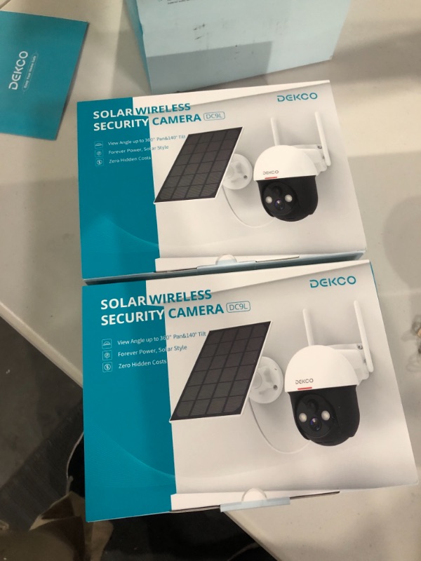 Photo 2 of 2K Solar Security Cameras Wireless Outdoor, 360° View Pan Tilt Spotlight Battery Powered WiFi Security System, 2-Way Talk, HD Night Vision, Human Detection 2 Pack