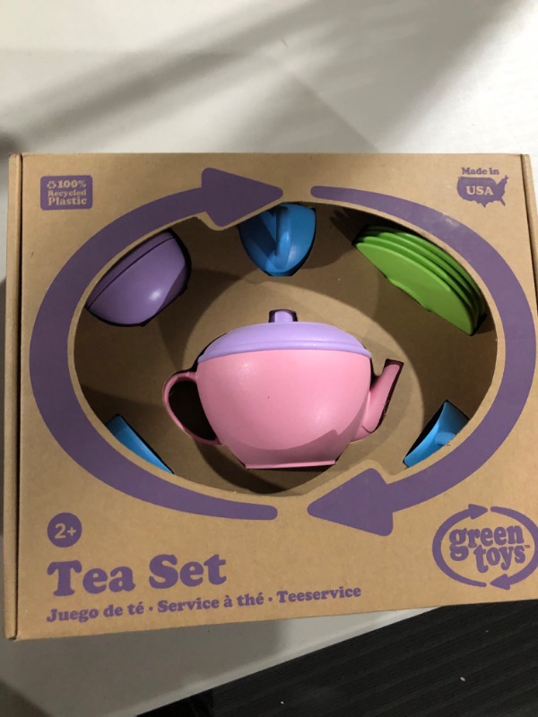 Photo 2 of Green Toys Tea Set, Pink CB - 17 Piece 