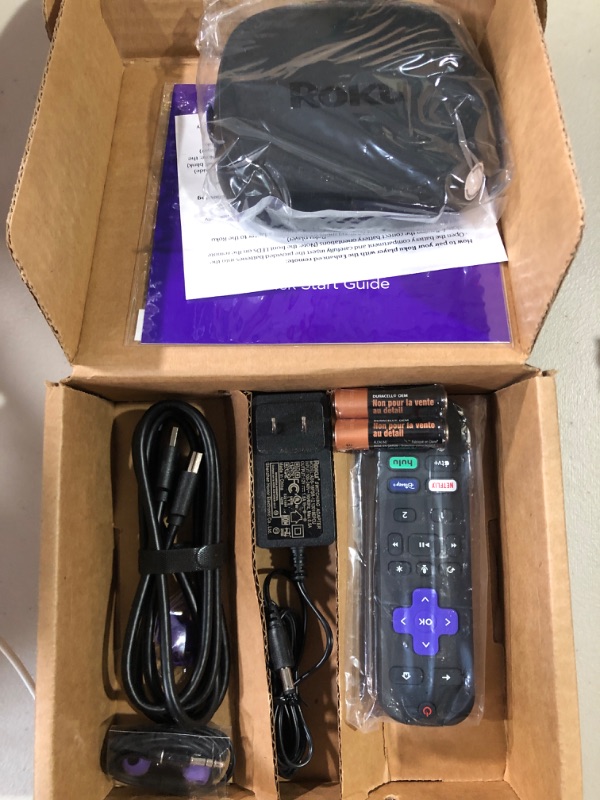 Photo 2 of Roku Ultra 2020 | Streaming Media Player HD/4K/HDR, Bluetooth Streaming, andRoku Voice Remote with Headphone Jack and Personal Shortcuts, includes Premium HDMI Cable (Renewed)