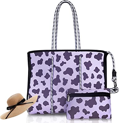 Photo 1 of Tote Bag for Women Neoprene Bag, Beach Handbags, Travel Bag Large Gym Bag