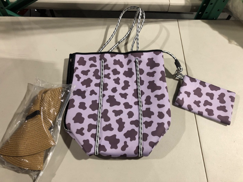 Photo 1 of Tote Bag for Women Neoprene Bag, Beach Handbags, Travel Bag Large Gym Bag