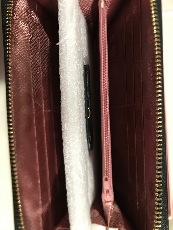 Photo 1 of WILD WORLD Leather Wrist Wallet and Embossed Purse for Women (Orchid-Red)