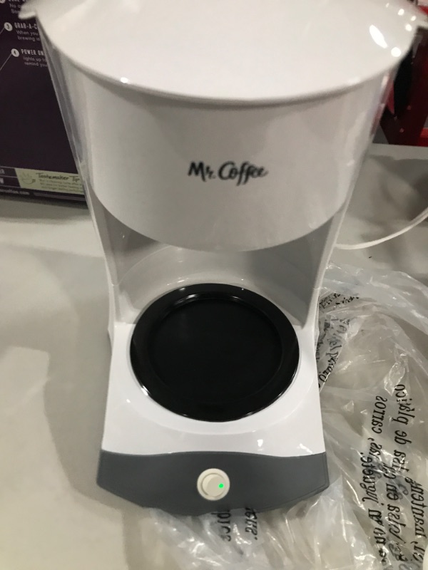 Photo 2 of **SEE CLERK NOTES**
Mr. Coffee 12-Cup Manual Coffee Maker, White White Coffeemaker