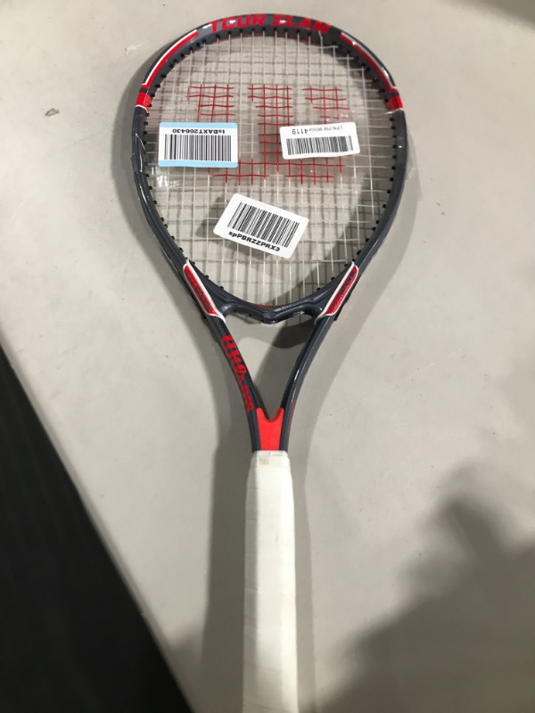 Photo 2 of WILSON Adult Recreational Tennis Rackets Grip Size 3 - 4 3/8" Red/Grey